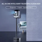 All-in-one Android Projecteur Télescopique Hi-Fi (Projecteur/Support/Baffle) 2/32GB – Image 2