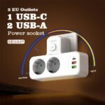 Prise LDNIO Siyoteam USB/PD/2prises + Led lumière de nuit / Fast charge- SE2337 – Image 3