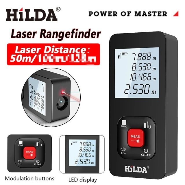 Sd46e9598afcf48169071f16fcc7dbe09X-1.jpg_640x640Q90-1.jpg_-1.jpg Télémètre Laser HILDA 50M Rechargeable (Batterie) – Image 1